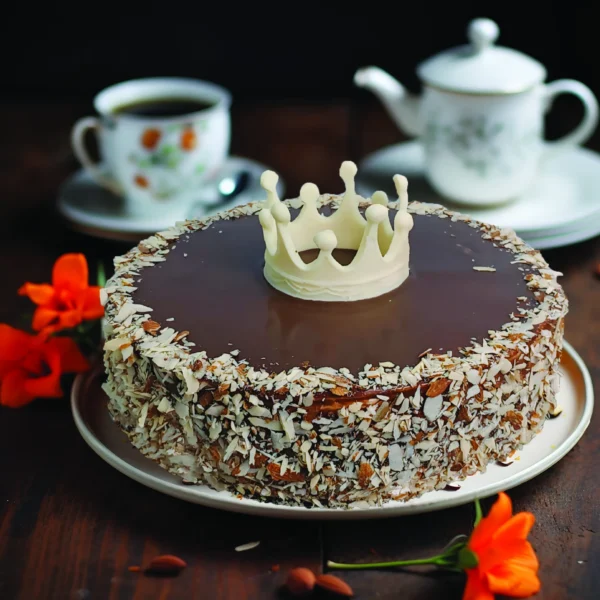 Chocolate Almond Crown Cake
