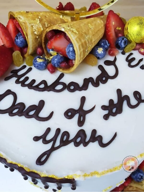 Golden Berry Cone Celebration Cake