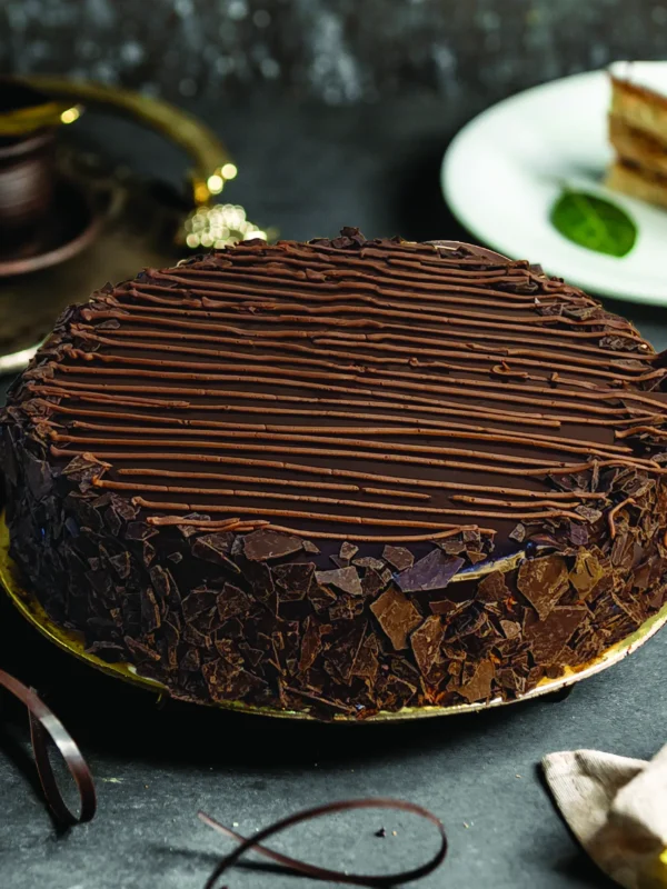 Chocolate Truffle Heart Top Cake