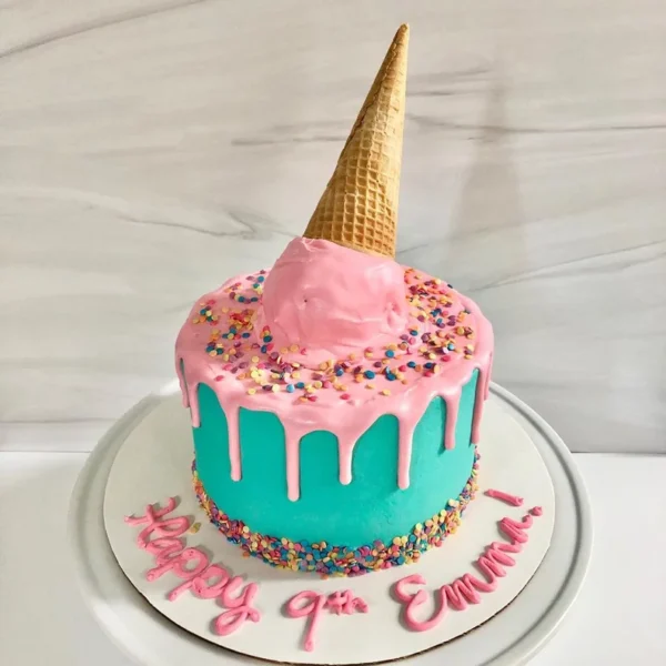 Ice Cream Drip Birthday Cake