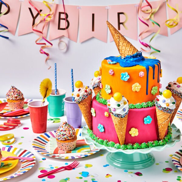 Ice Cream Party Explosion Cake