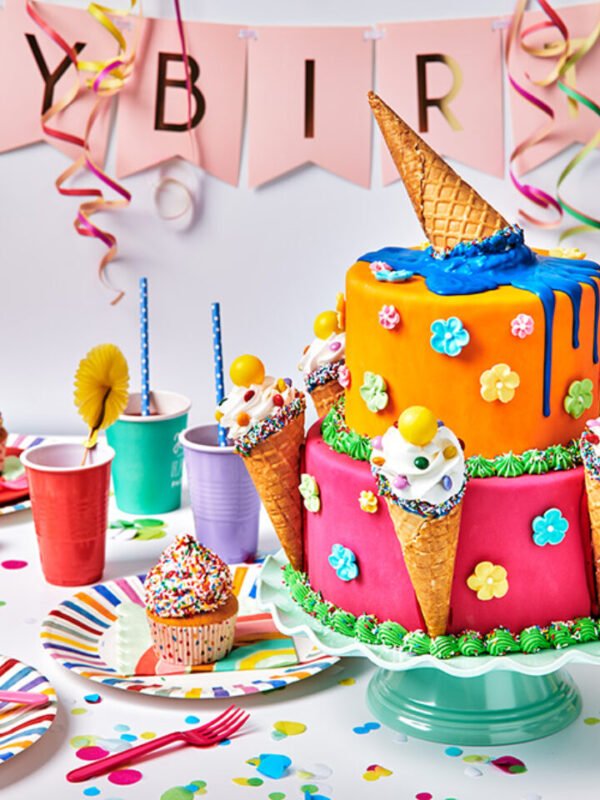 Ice Cream Party Explosion Cake