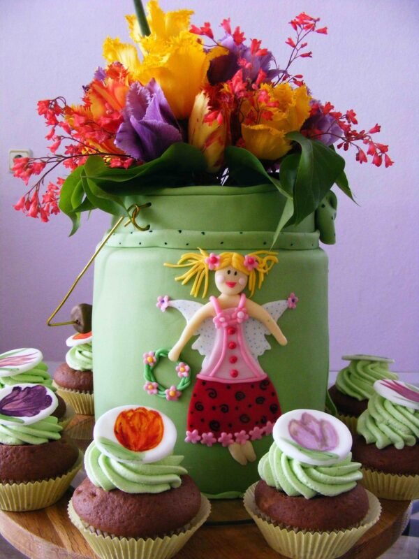 Fairy Garden Theme Cake