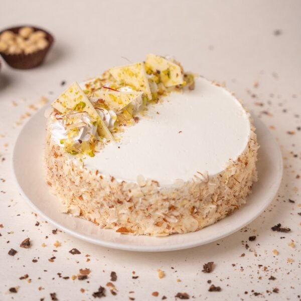 Almond White Chocolate Cake
