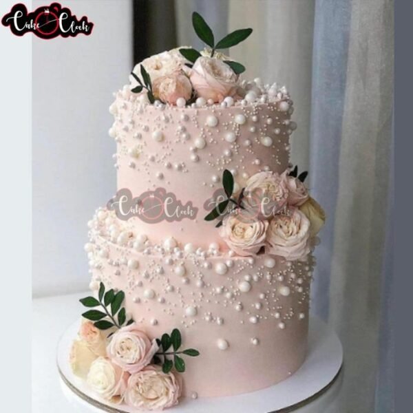 Pearl Blush Tier Cake