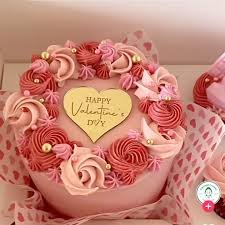 Pink Valentine Rosette Cake