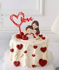 Couple Figurine Love Cake