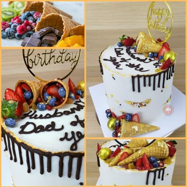 Rainbow Unicorn Fantasy Cake